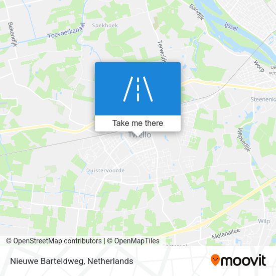 Nieuwe Barteldweg map