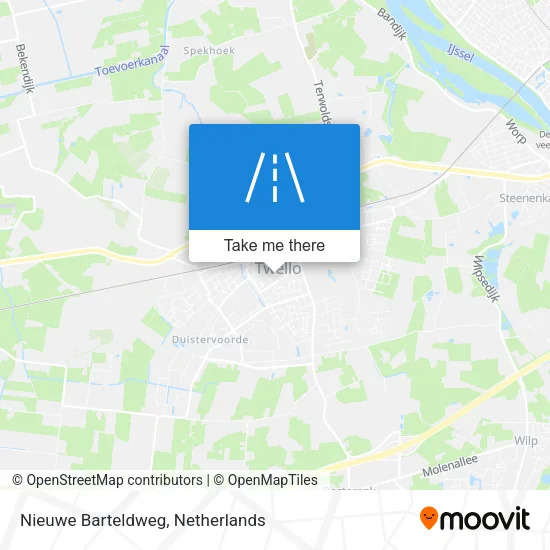 Nieuwe Barteldweg map