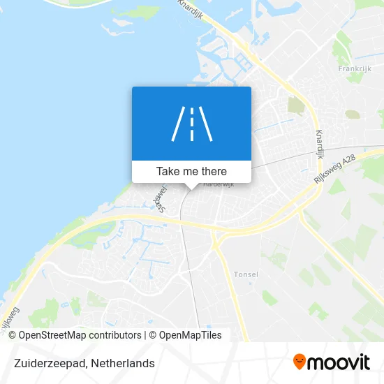 Zuiderzeepad map