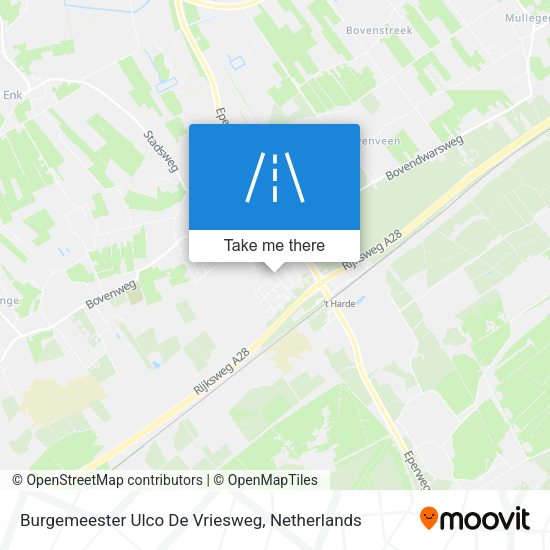 Burgemeester Ulco De Vriesweg map