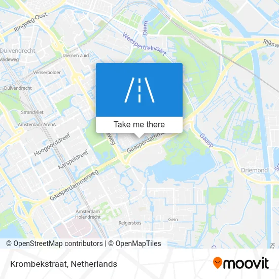 Krombekstraat map