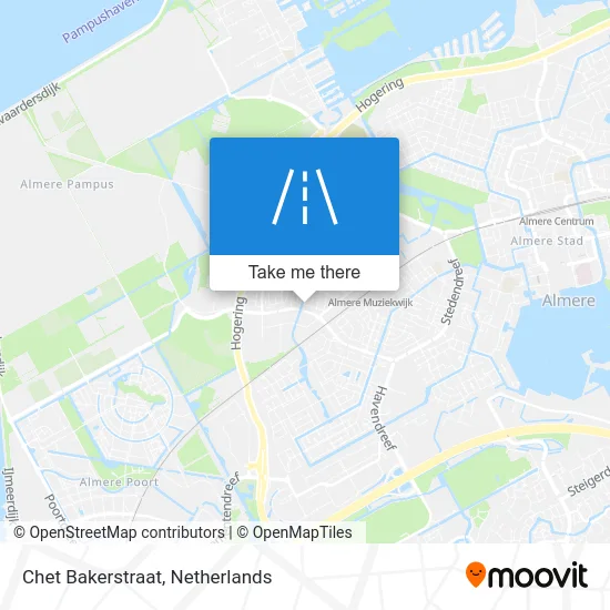 Chet Bakerstraat map