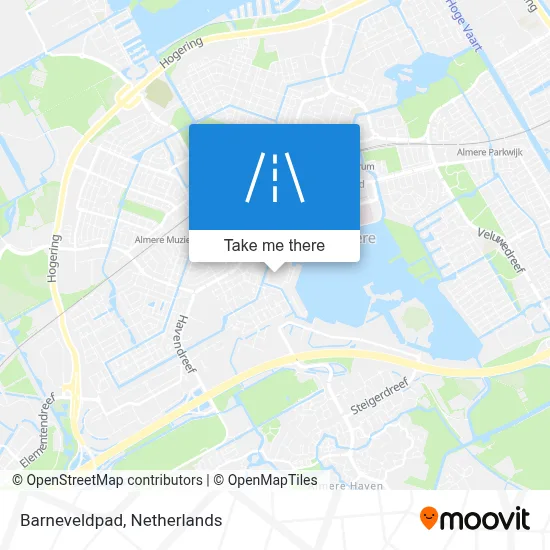 Barneveldpad map