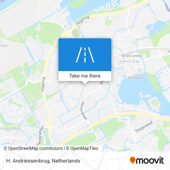 H. Andriessenbrug map