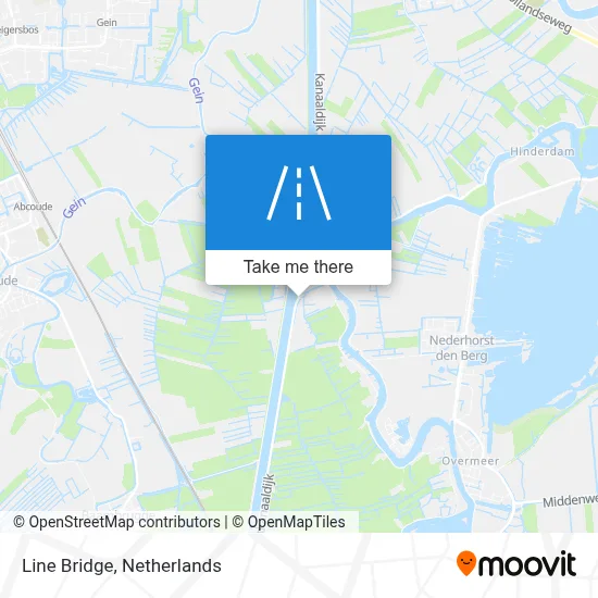 Liniebrug map
