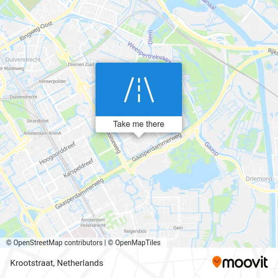 Krootstraat map
