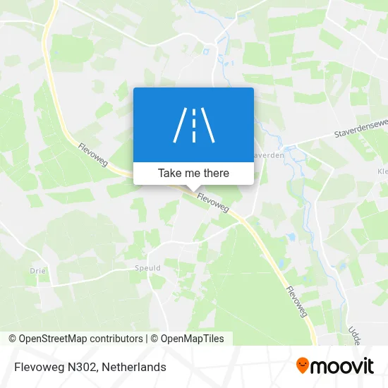 Flevoweg N302 map