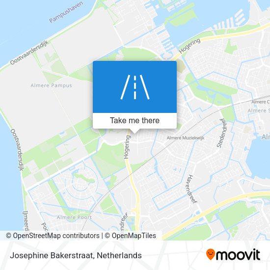 Josephine Bakerstraat map