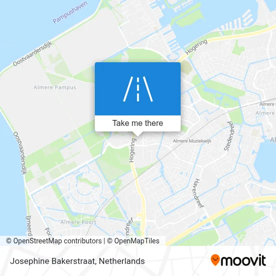Josephine Bakerstraat map