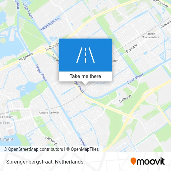 Sprengenbergstraat map