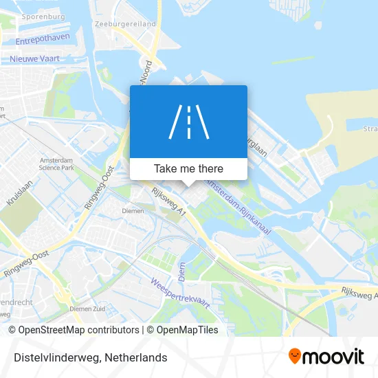 Distelvlinderweg map