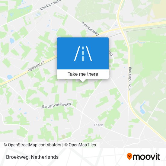 Broekweg map