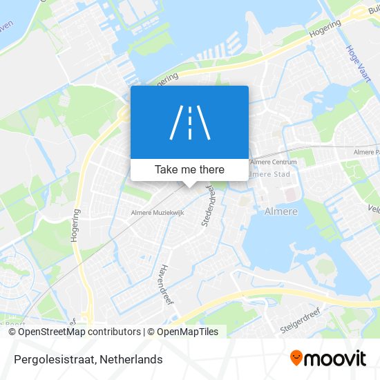 Pergolesistraat map