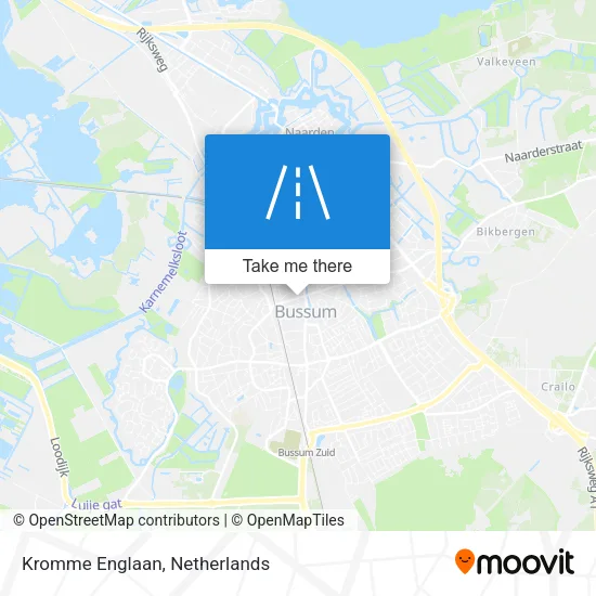 Kromme Englaan map