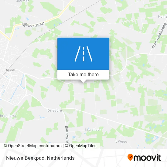 Nieuwe-Beekpad map