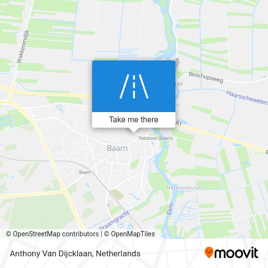 Anthony Van Dijcklaan map