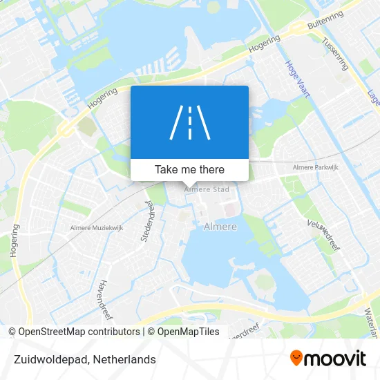Zuidwoldepad map