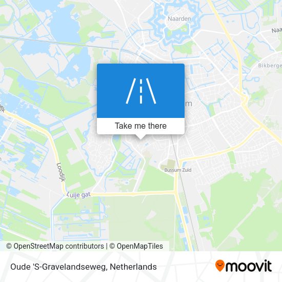 Oude 'S-Gravelandseweg map