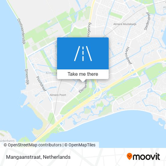 Mangaanstraat Karte