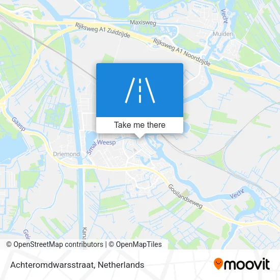 Achteromdwarsstraat map