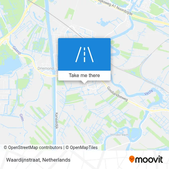 Waardijnstraat map