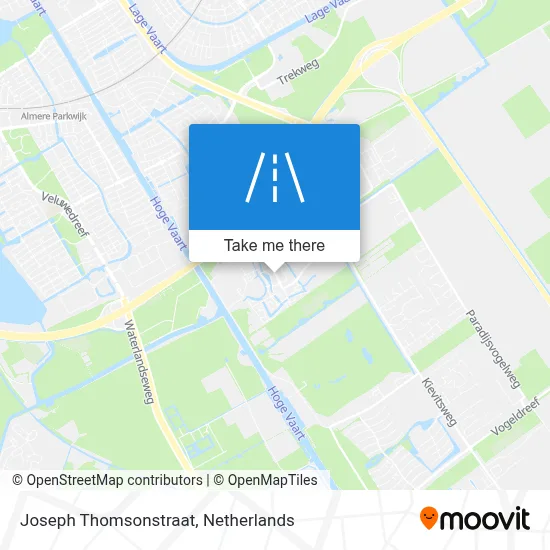 Joseph Thomsonstraat map