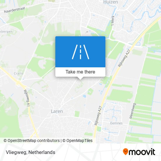 Vliegweg map