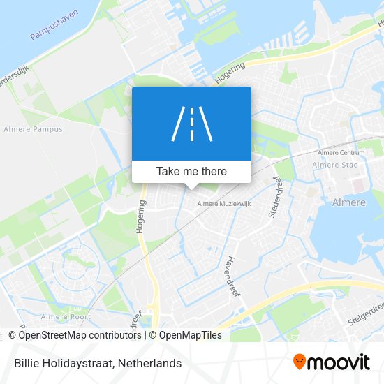 Billie Holidaystraat map