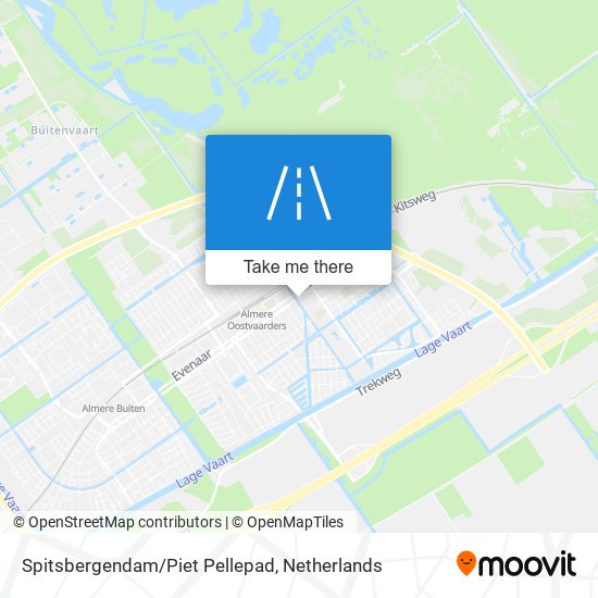 Spitsbergendam/Piet Pellepad map