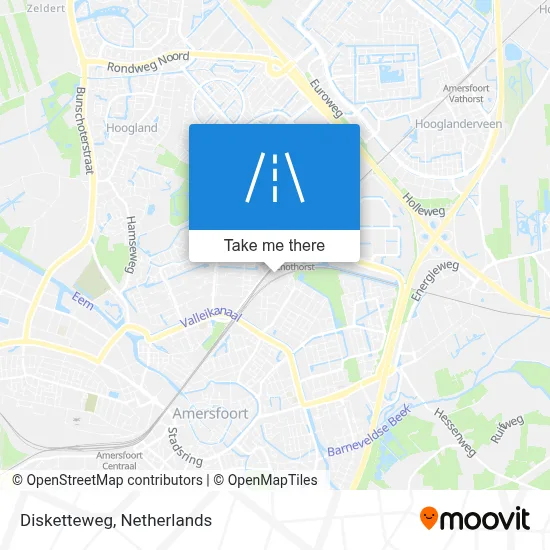 Disketteweg map