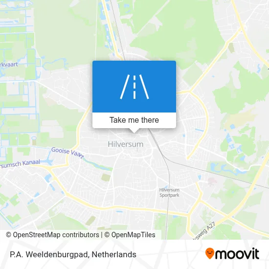 P.A. Weeldenburgpad map