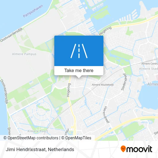 Jimi Hendrixstraat map