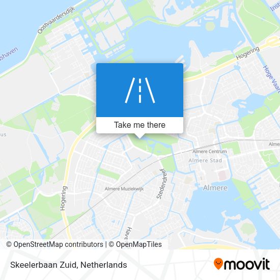 Skeelerbaan Zuid map