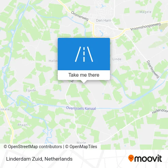 Linderdam Zuid map