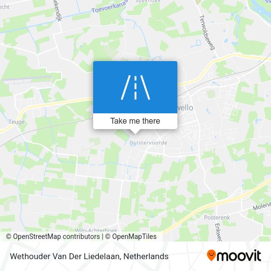 Wethouder Van Der Liedelaan map