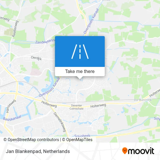 Jan Blankenpad map