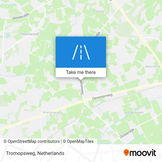 Tromopsweg map