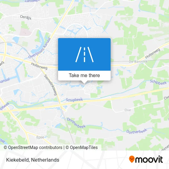 Kiekebeld map