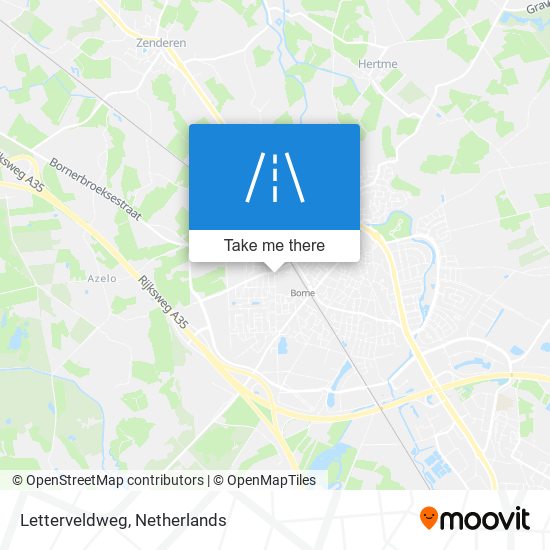 Letterveldweg Karte