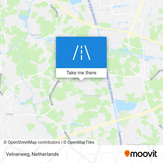 Velnerweg map