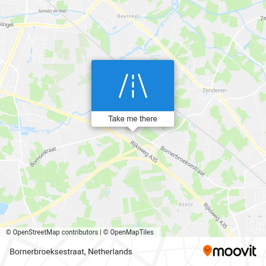 Bornerbroeksestraat map