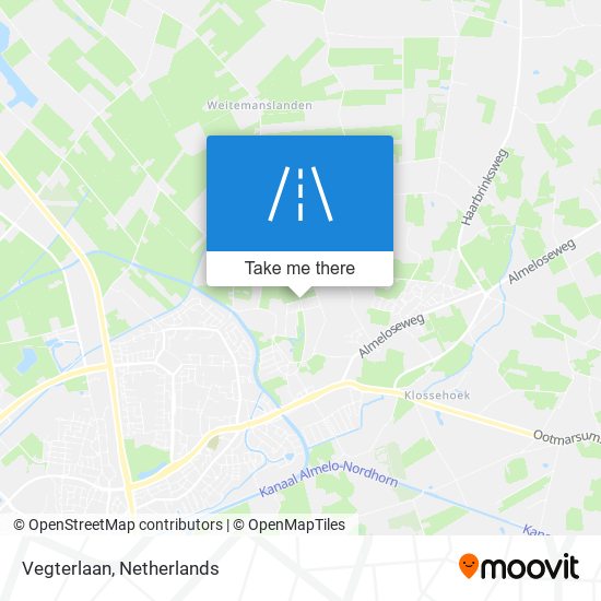 Vegterlaan map