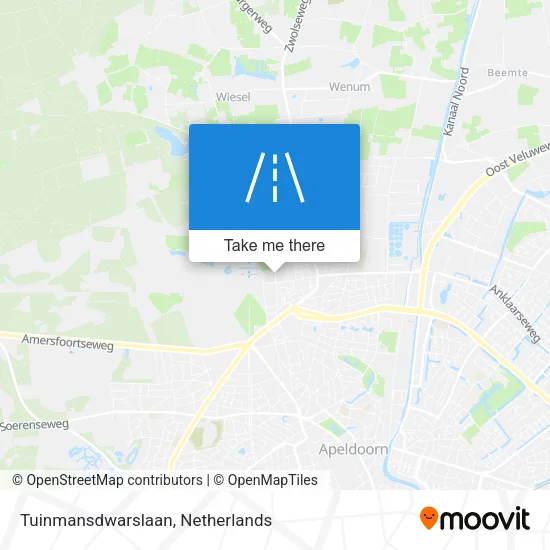Tuinmansdwarslaan map