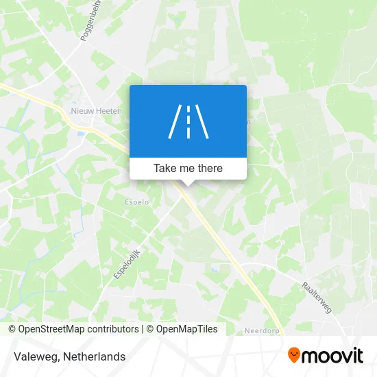 Valeweg map