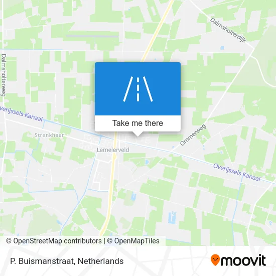 P. Buismanstraat map