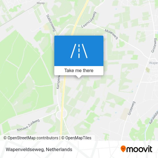 Wapenveldseweg map