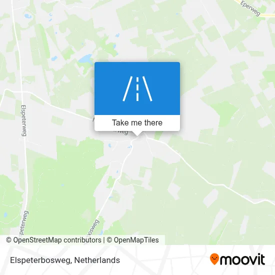 Elspeterbosweg map