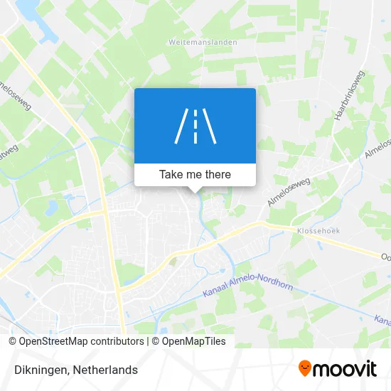 Dikningen map