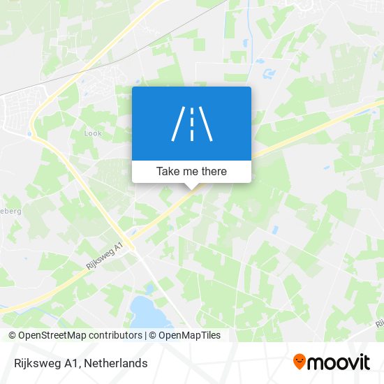 Rijksweg A1 map
