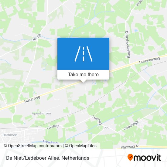 De Niet/Ledeboer Allee map